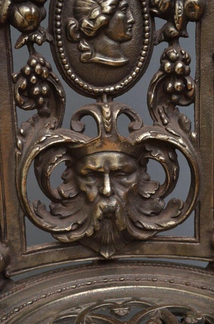 Pair Of Decorative Cast Iron Chairs
