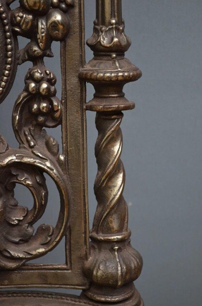 Pair Of Decorative Cast Iron Chairs