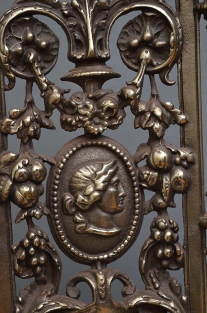 Pair Of Decorative Cast Iron Chairs