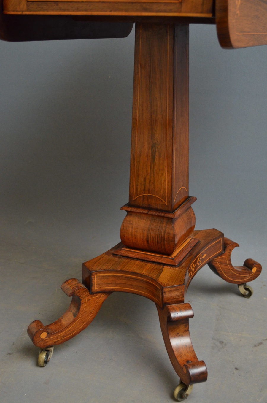 Regency Rosewood Pembroke Table - Image 7