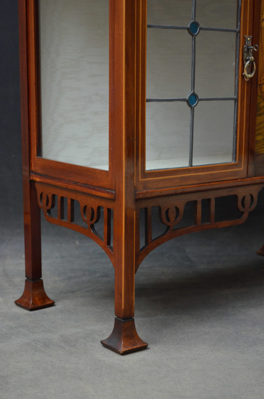 Stylish Art Nouveau Cabinet with Mirror - Image 18