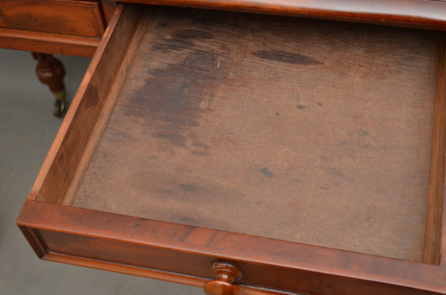 Victorian Mahogany Writing Table - Image 6