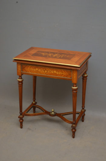 Very Decorative Walnut Card Table