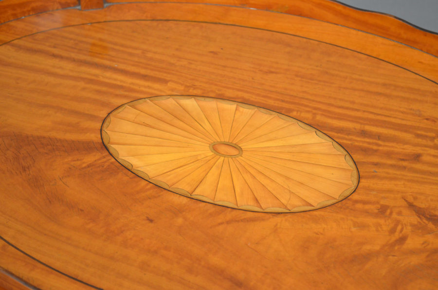 Late Victorian Satinwood Tray Table - Image 3
