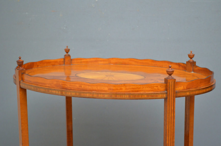 Late Victorian Satinwood Tray Table - Image 5