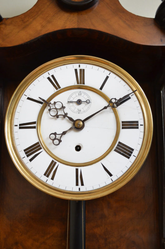 Victorian Vienna Clock in Walnut