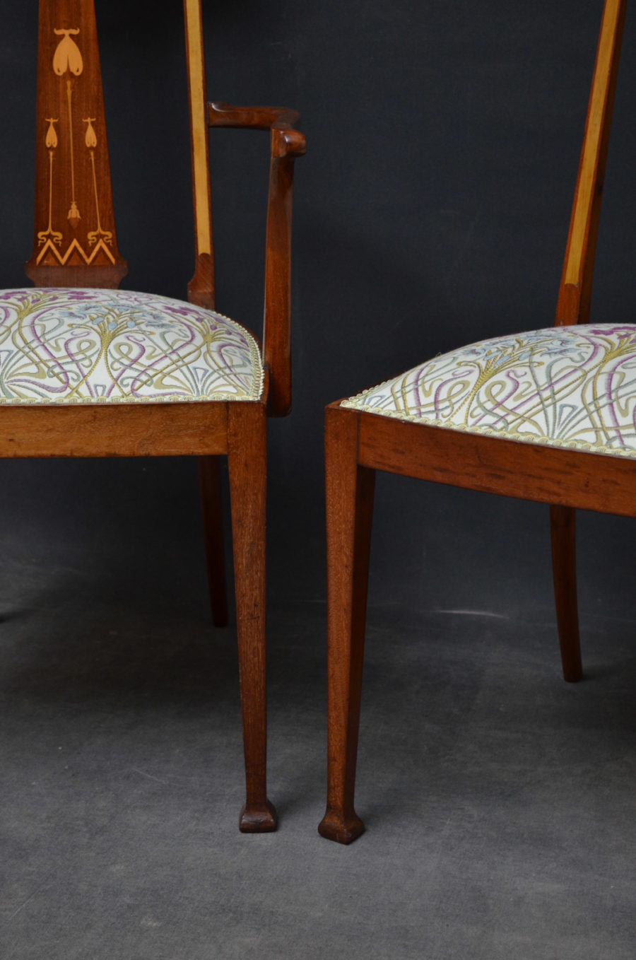 Pair of Art Nouveau Chairs - Image 9
