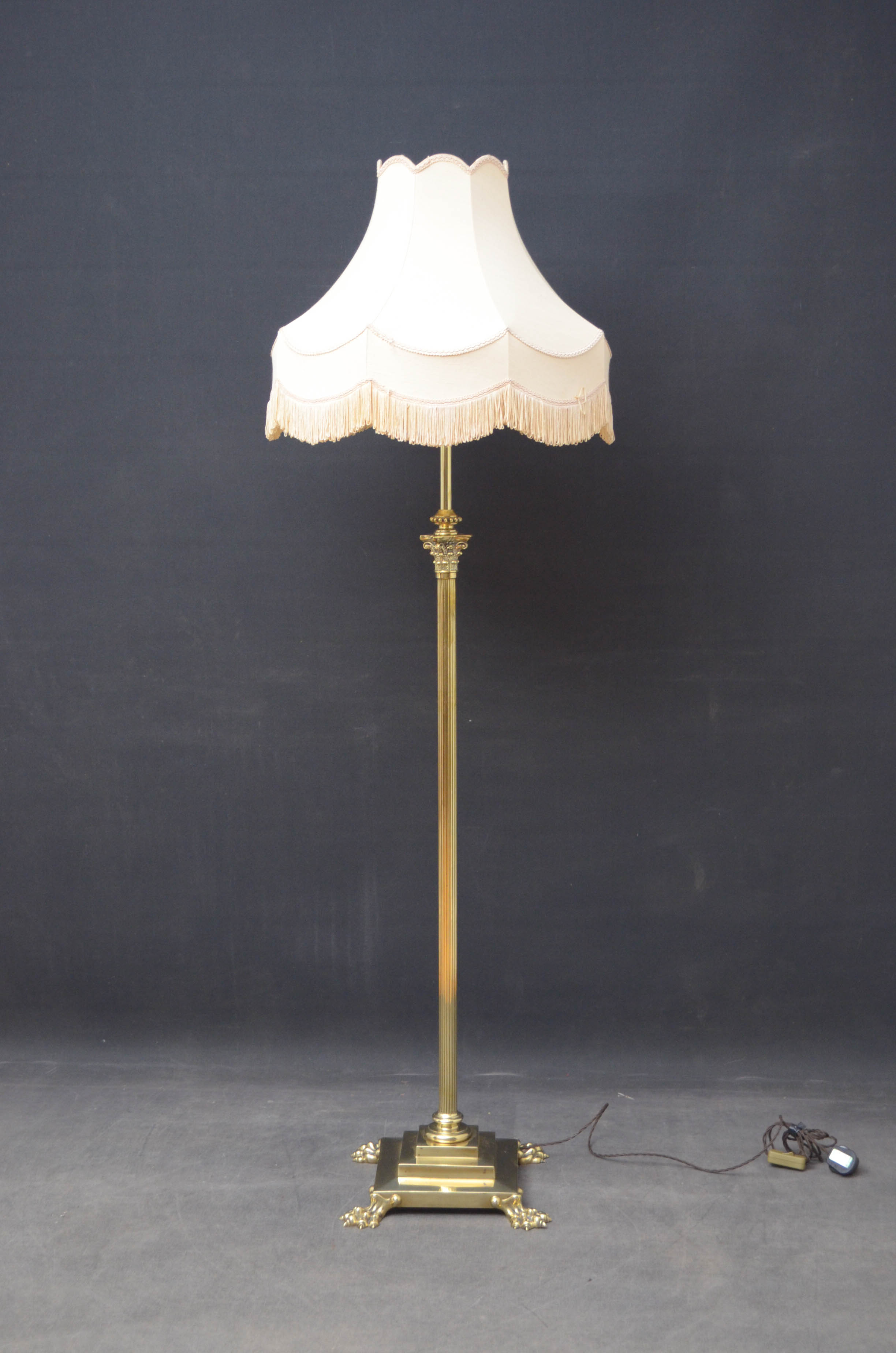 Early XXth Century brass Floor Lamp - Nimbus Antiques