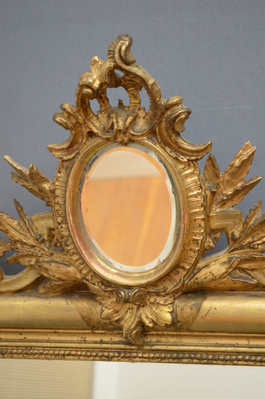 19th Century Giltwood Wall Mirror - Image 5