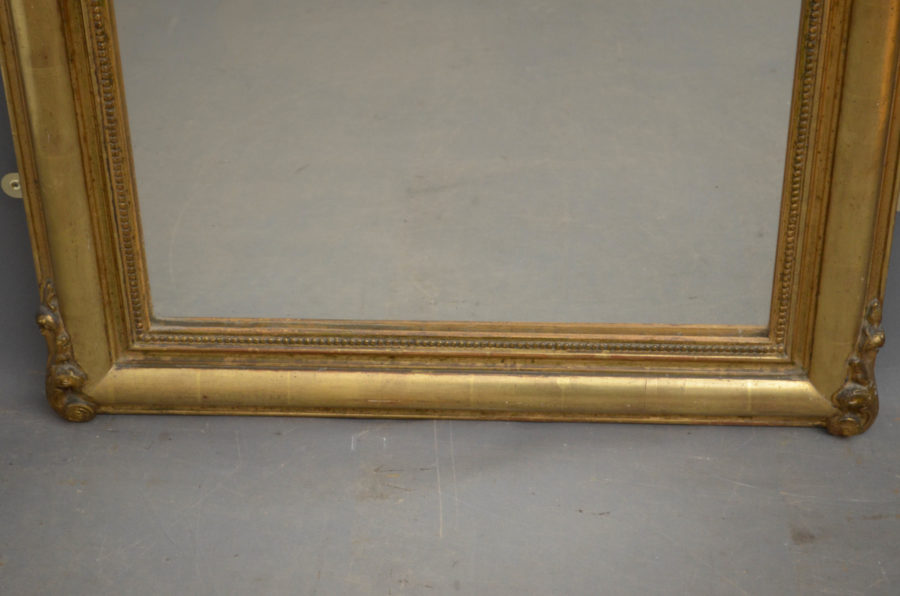 19th Century Giltwood Wall Mirror - Image 8