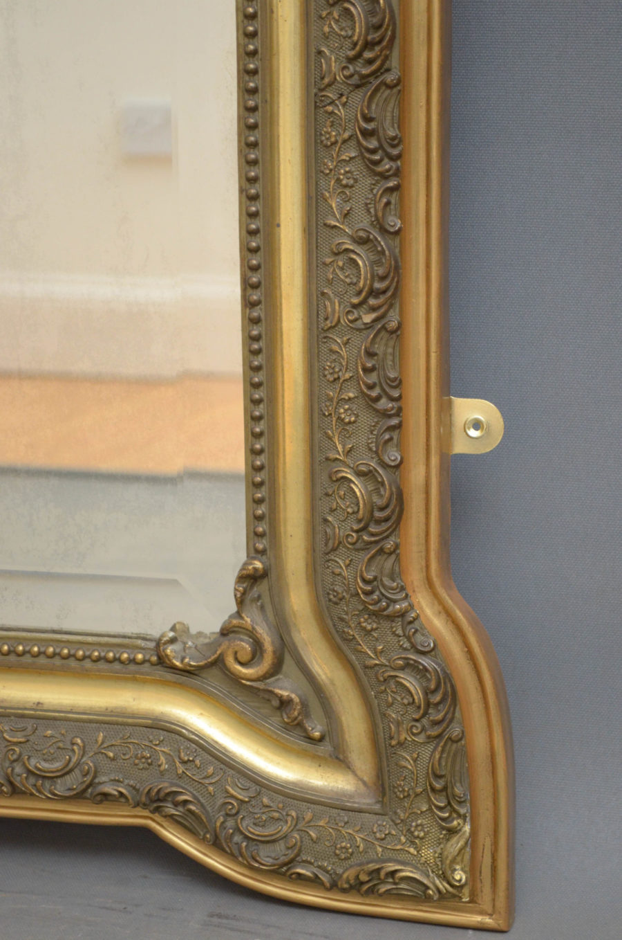 Art Nouveau Giltwood Wall Mirror - Image 7