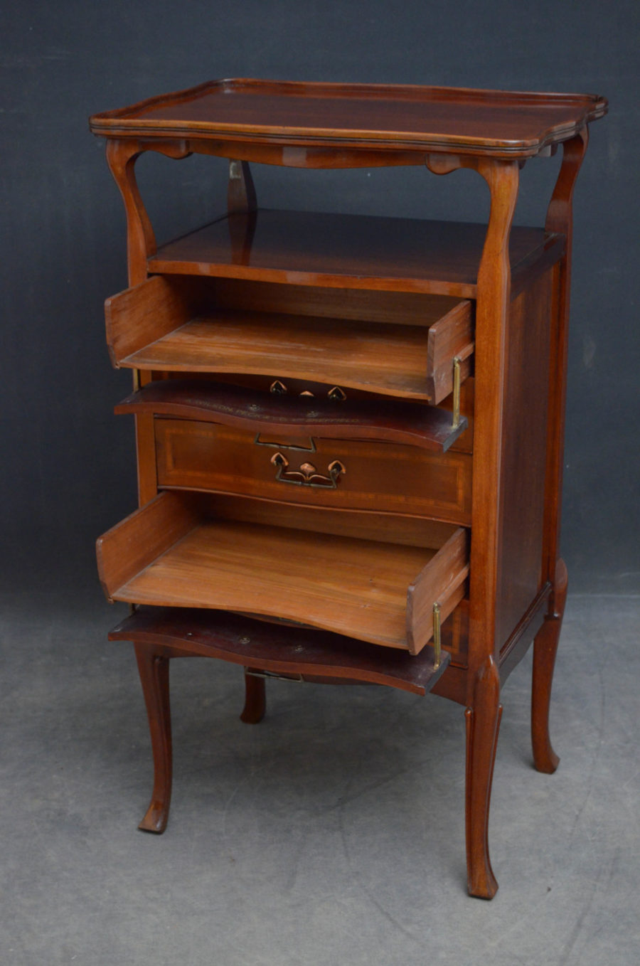 Art Nouveau Music Cabinet in Mahogany Stamped A. Wilson, Peck & Co, Sheffield - Image 8