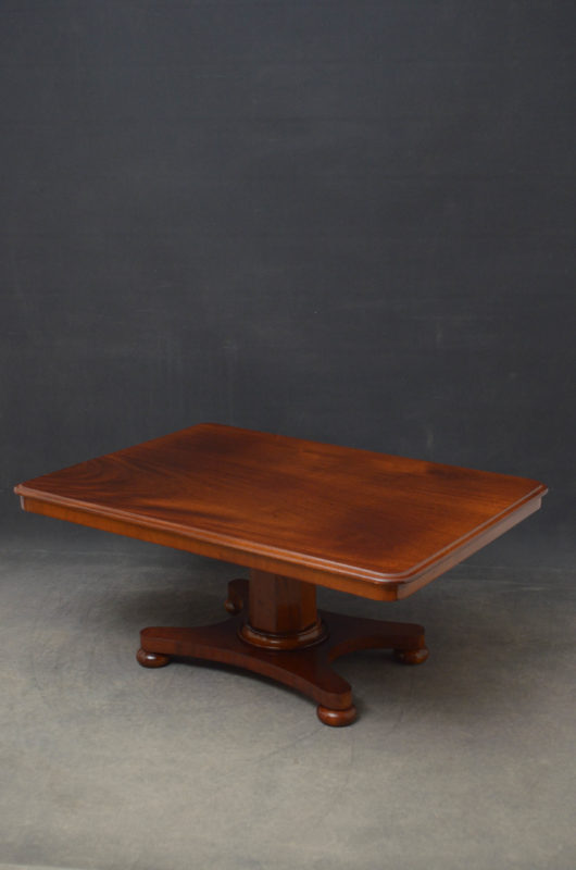 Early Victorian Mahogany Coffee Table