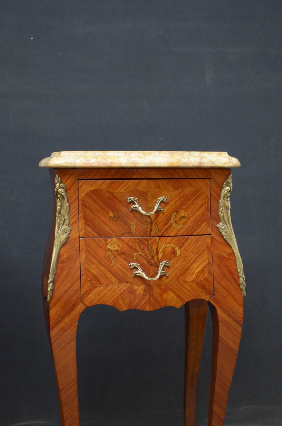 French Pair of Bedside Cabinets - Image 7