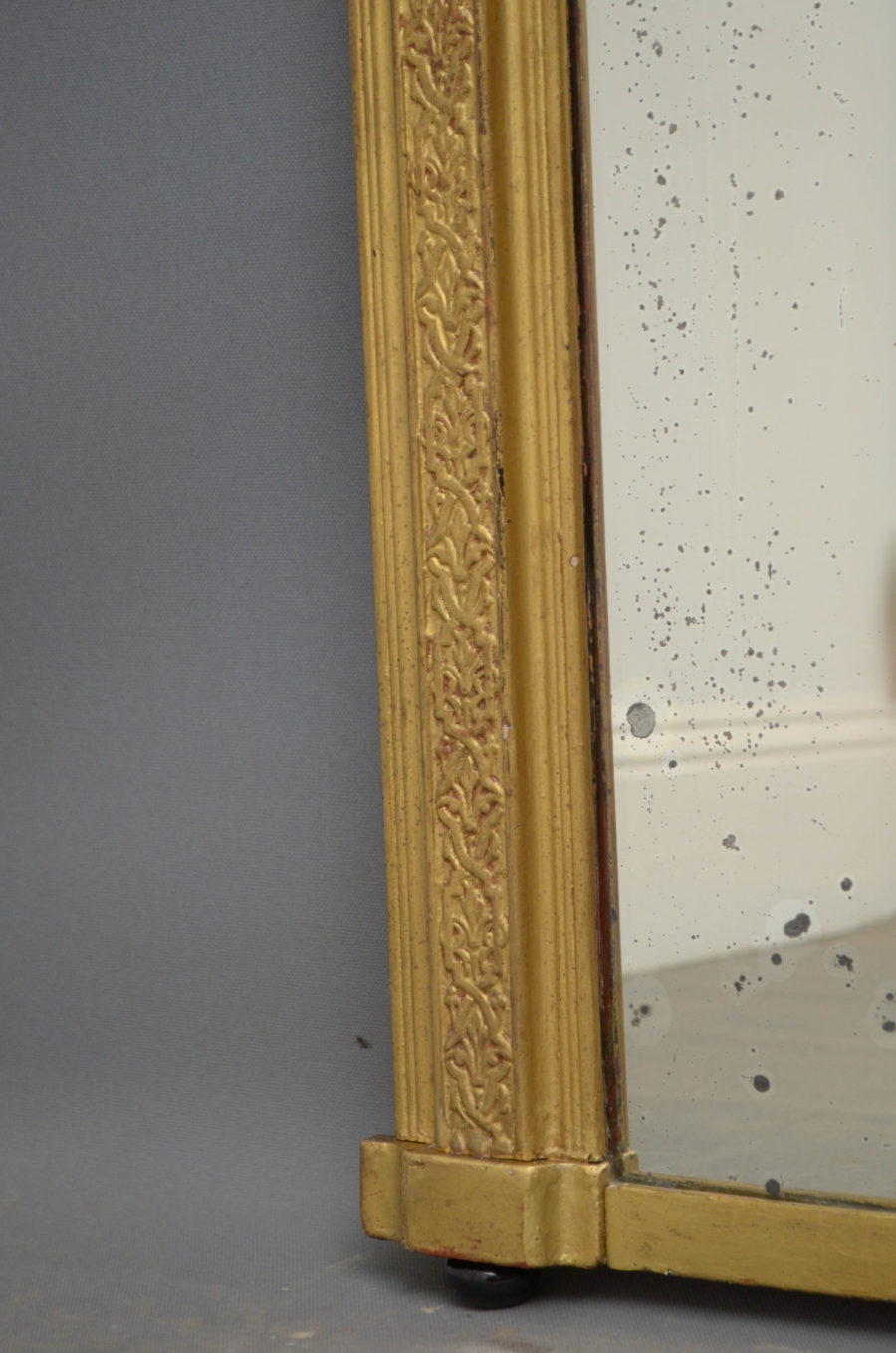 Victorian Gilt Overmantel Mirror - Image 3