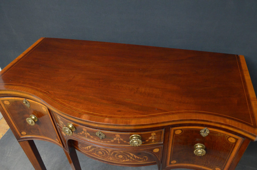 Georgian Edwards & Roberts Mahogany Inlaid Sideboard - Image 3