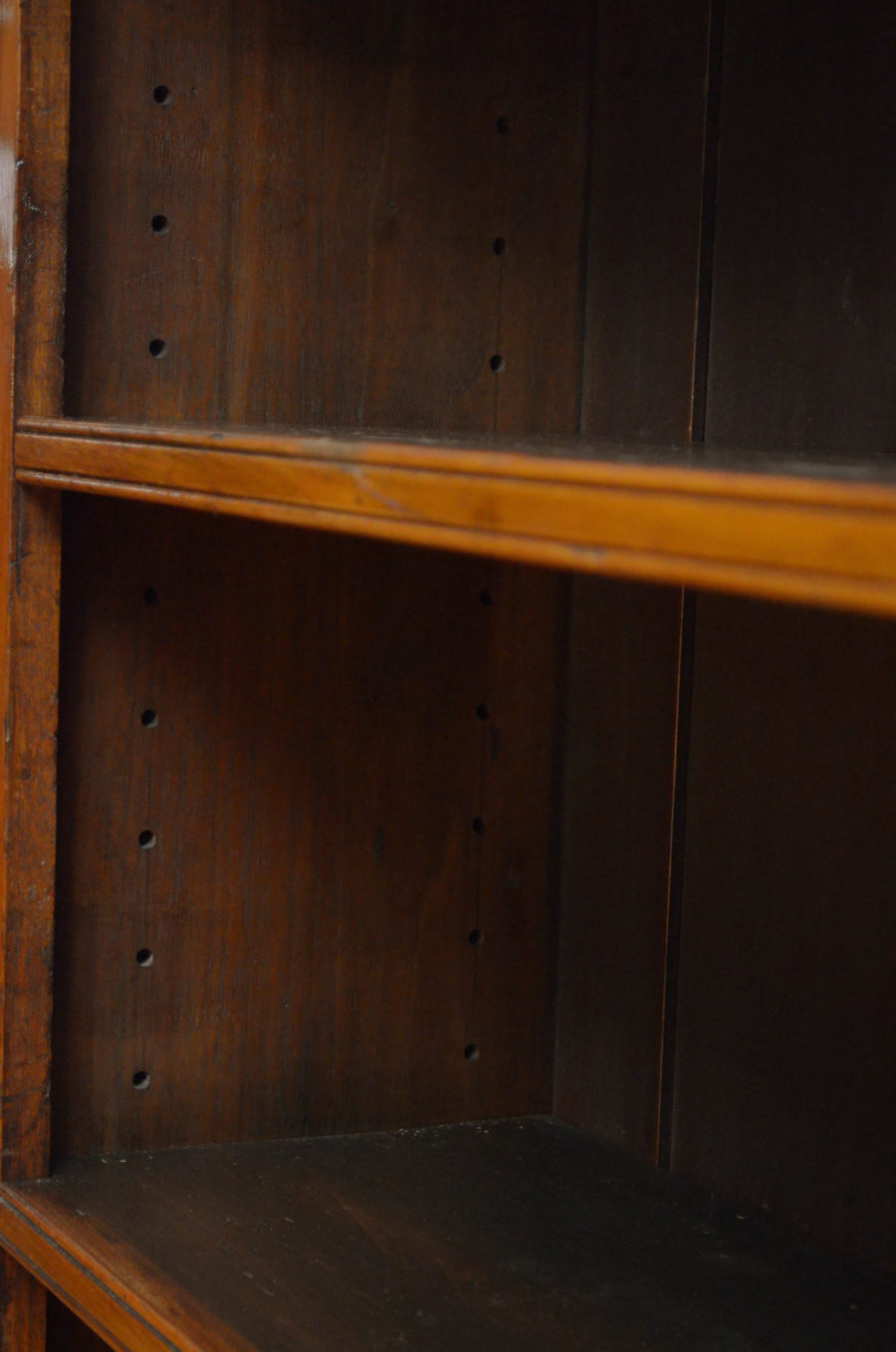 Victorian Solid Walnut Open Bookcase - Image 12