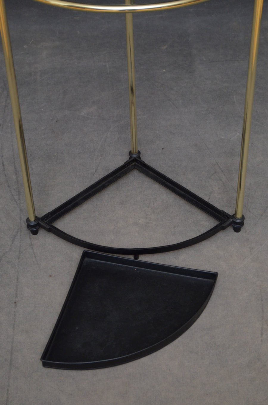 Edwardian Corner Umbrella Stand in Brass - Image 6