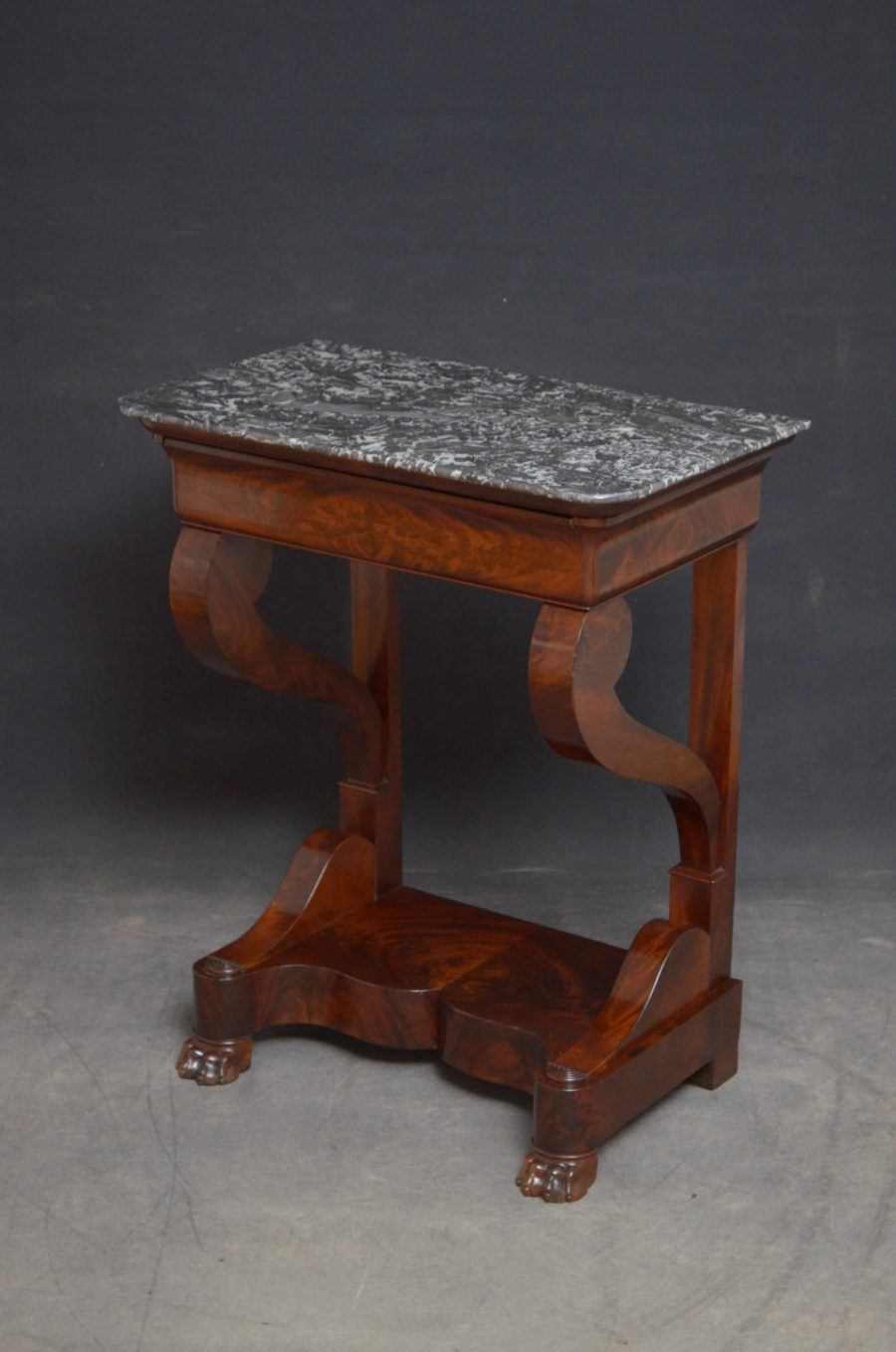 Louis Philippe Mahogany Console Table of Narrow Proportions