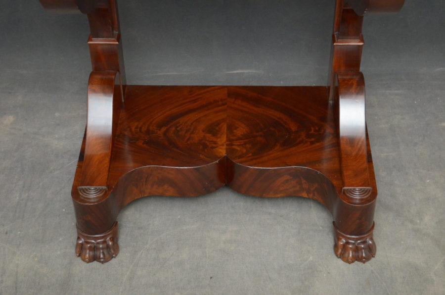 Louis Philippe Mahogany Console Table of Narrow Proportions - Image 9