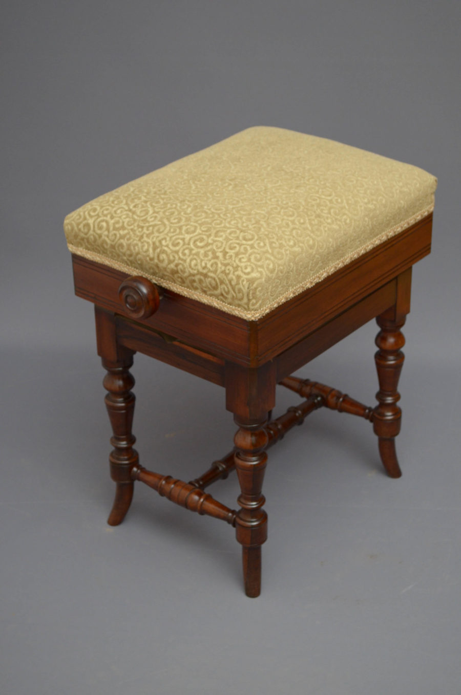 Superb Quality Victorian Stool in Rosewood - Image 8