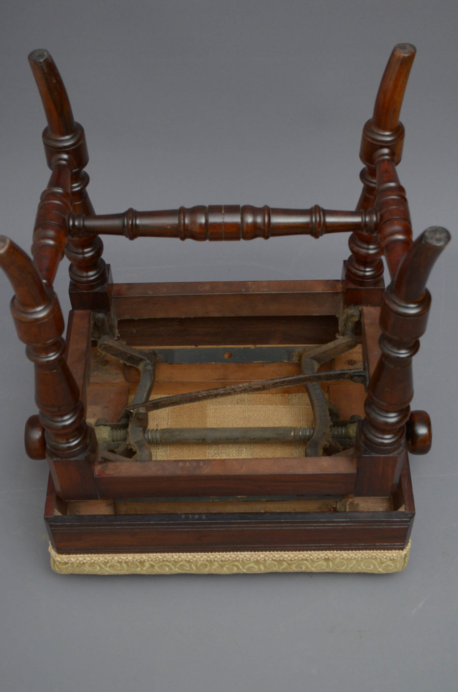 Superb Quality Victorian Stool in Rosewood - Image 9