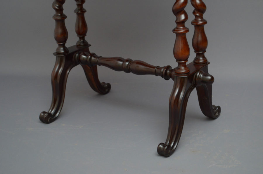 Victorian Rosewood Work Table - Image 14
