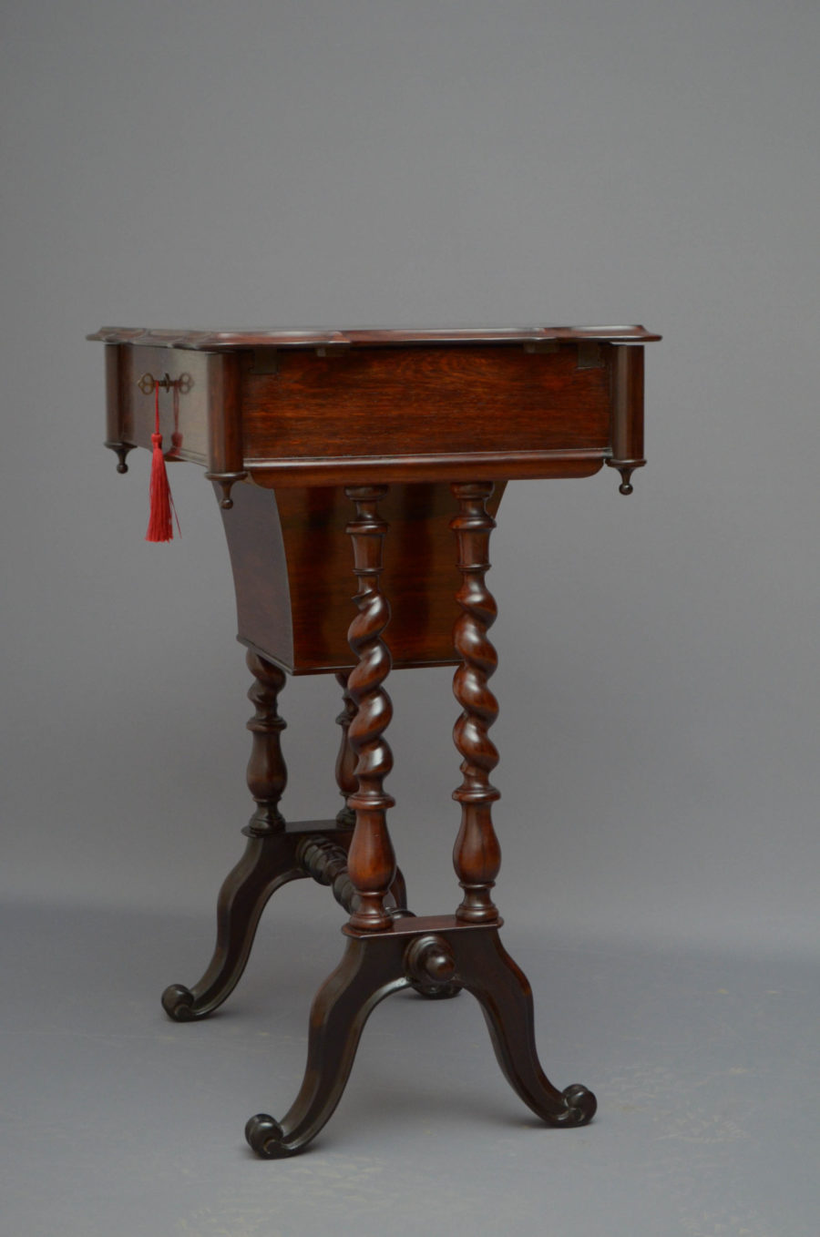 Victorian Rosewood Work Table - Image 15