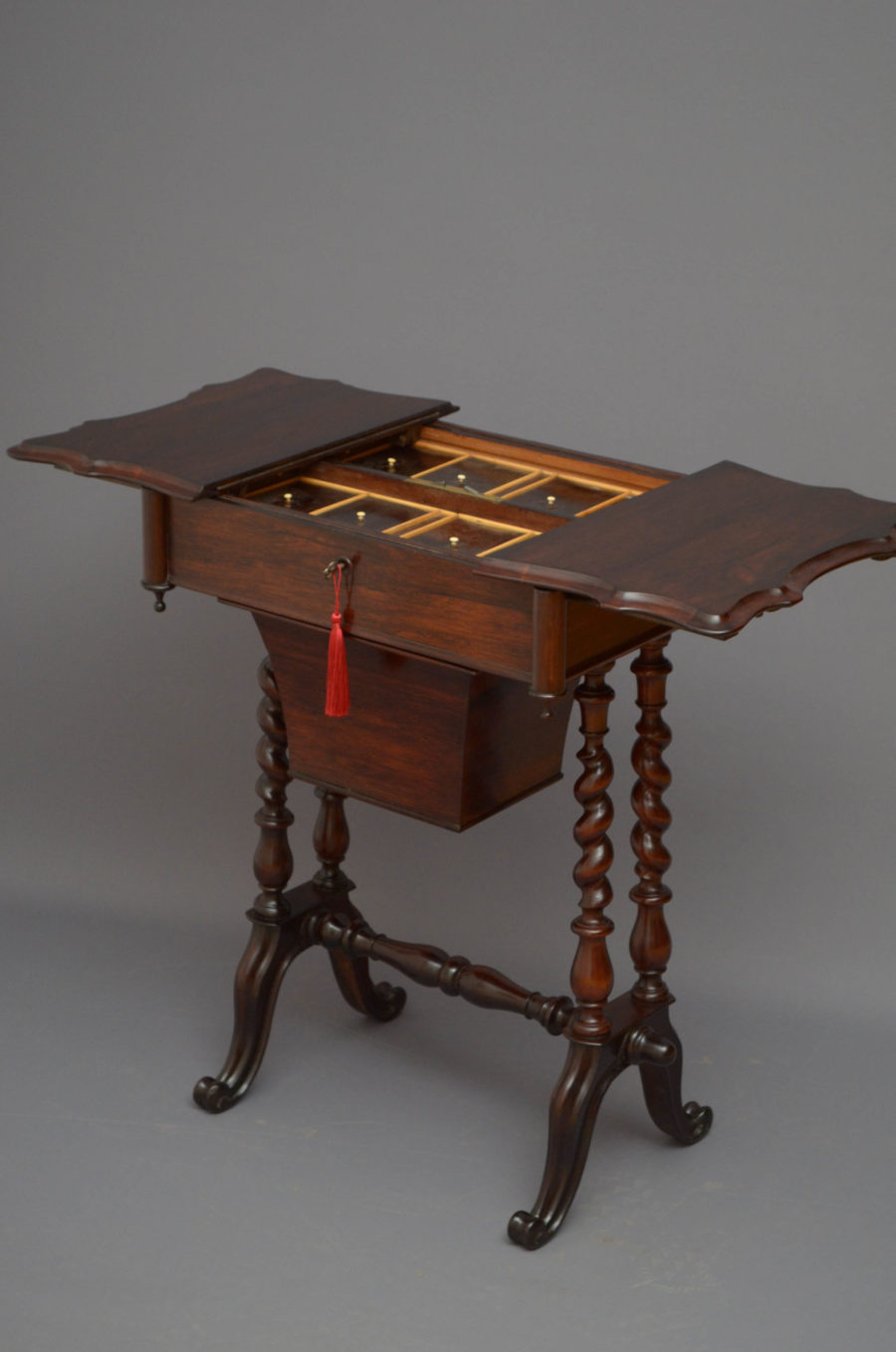 Victorian Rosewood Work Table - Image 3