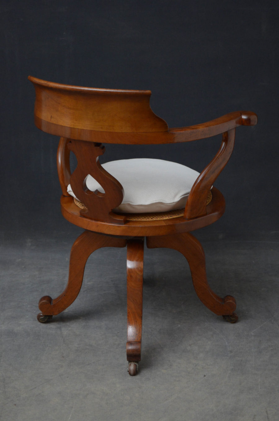Victorian Mahogany Office Chair - Image 13