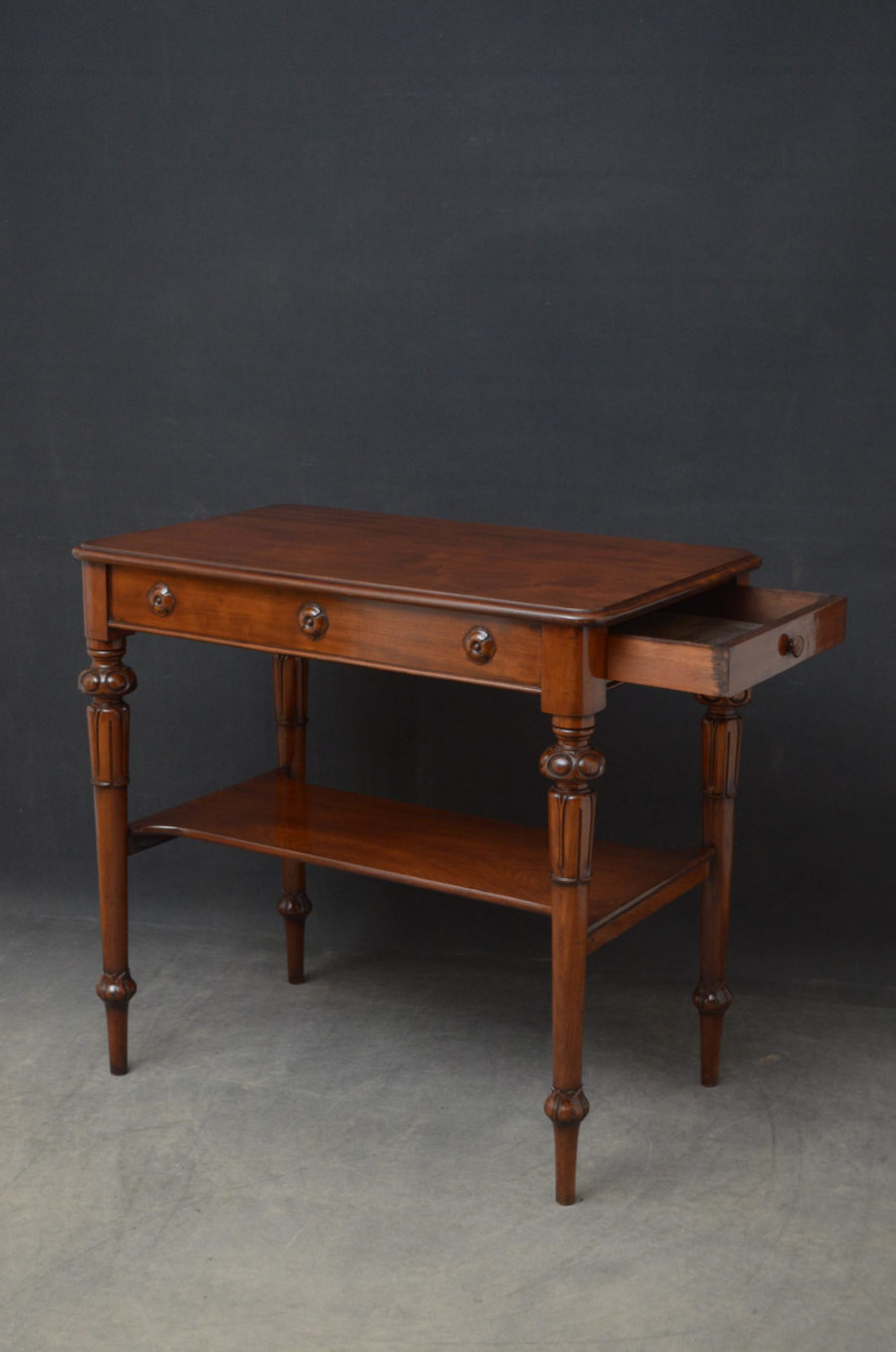Tall Early Victorian Mahogany Table - Image 2