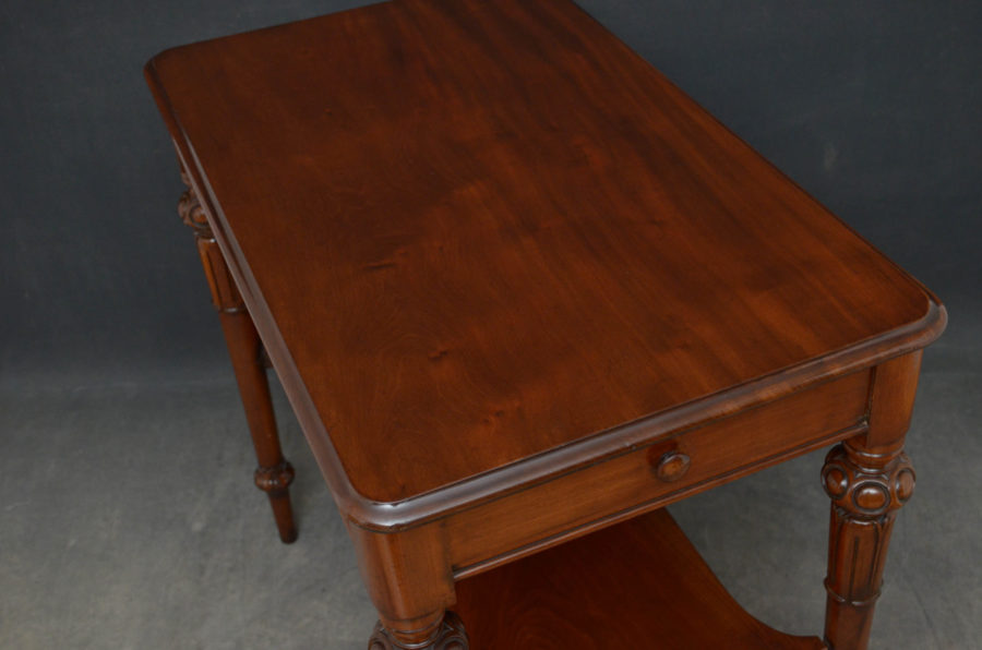 Tall Early Victorian Mahogany Table - Image 5