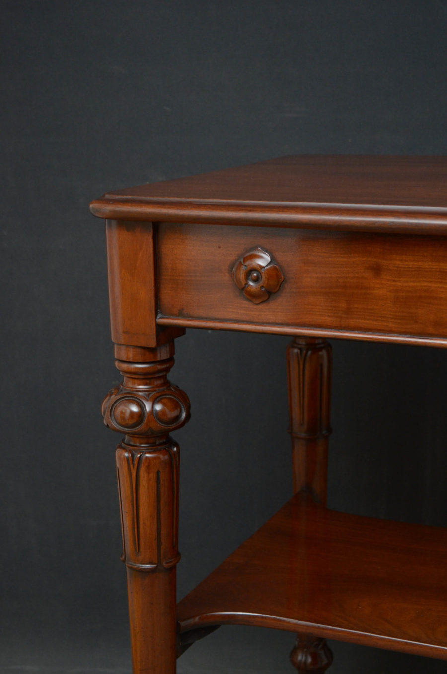 Tall Early Victorian Mahogany Table - Image 6