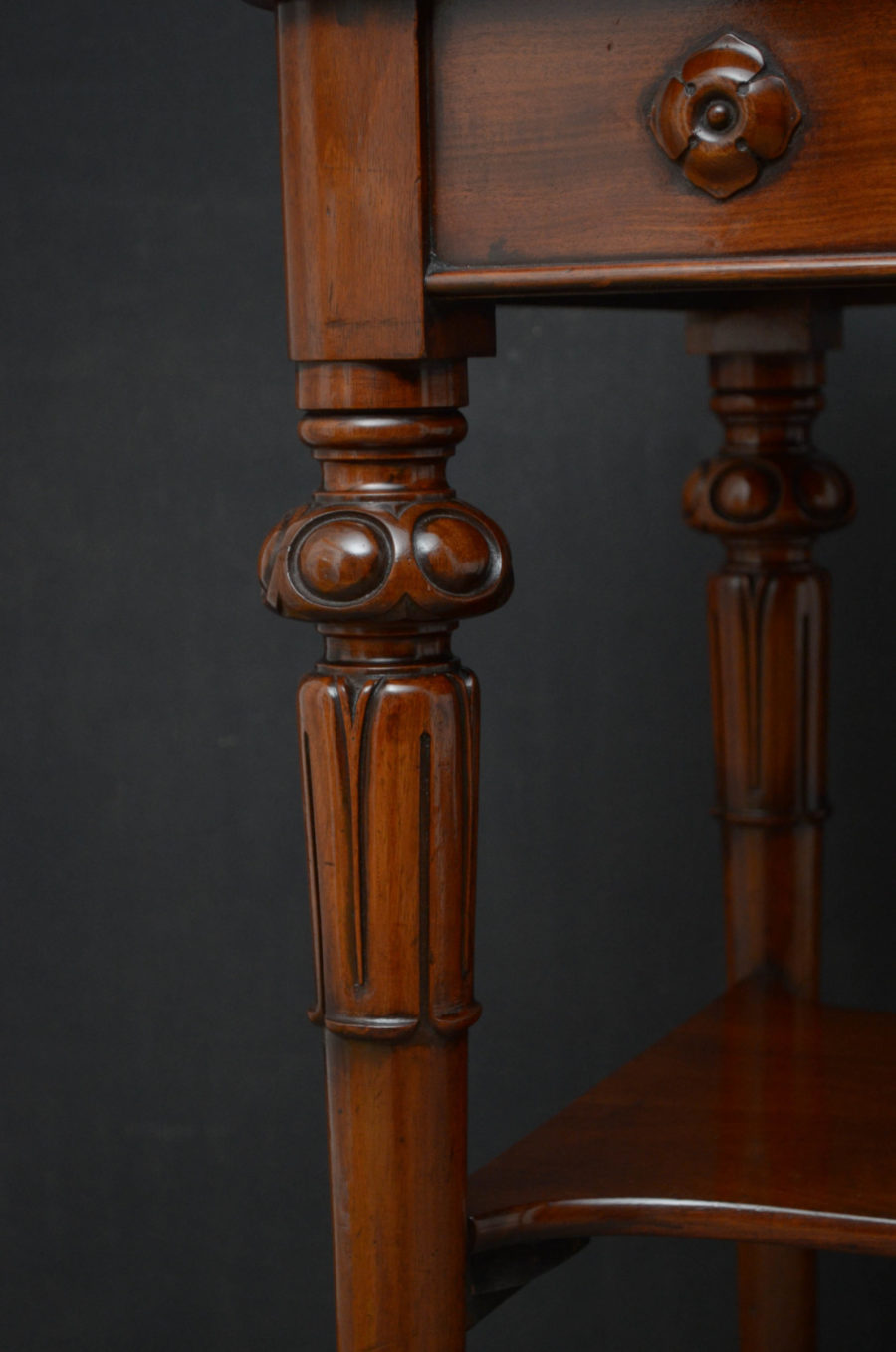 Tall Early Victorian Mahogany Table - Image 7