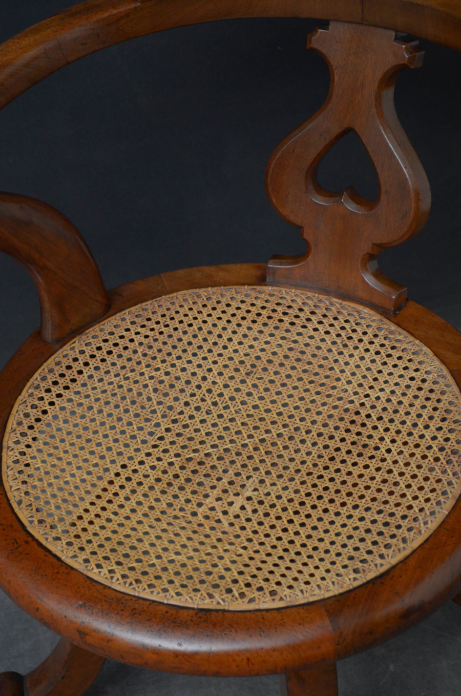 Victorian Mahogany Office Chair - Image 8