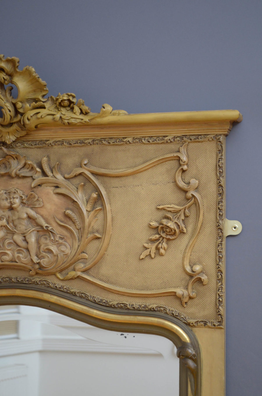 19th Century Trumeau Mirror - Image 9