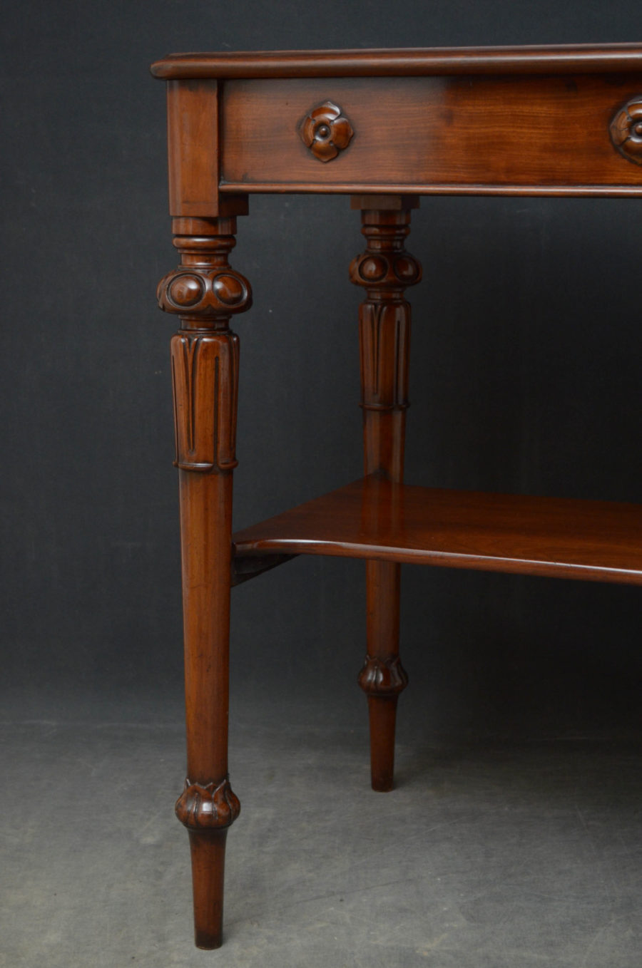 Tall Early Victorian Mahogany Table - Image 9