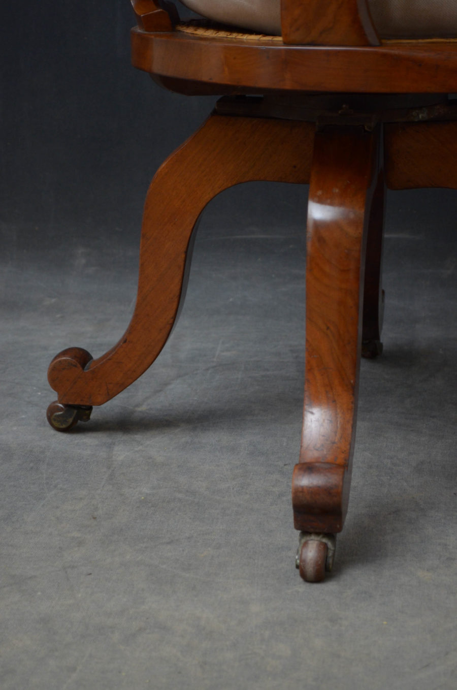 Victorian Mahogany Office Chair - Image 10