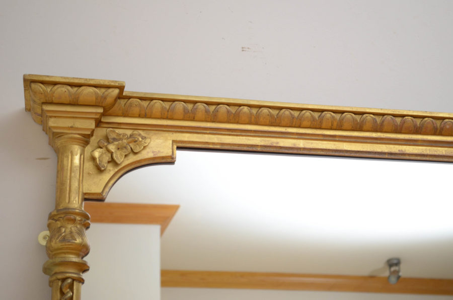 Large Victorian Giltwood Mirror - Image 8