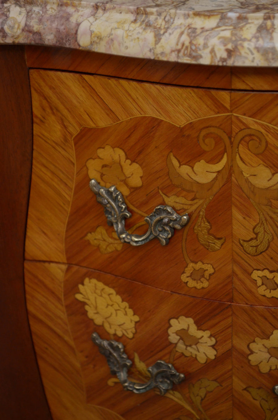 Pair of Marble Topped Bedside Cabinets - Image 4