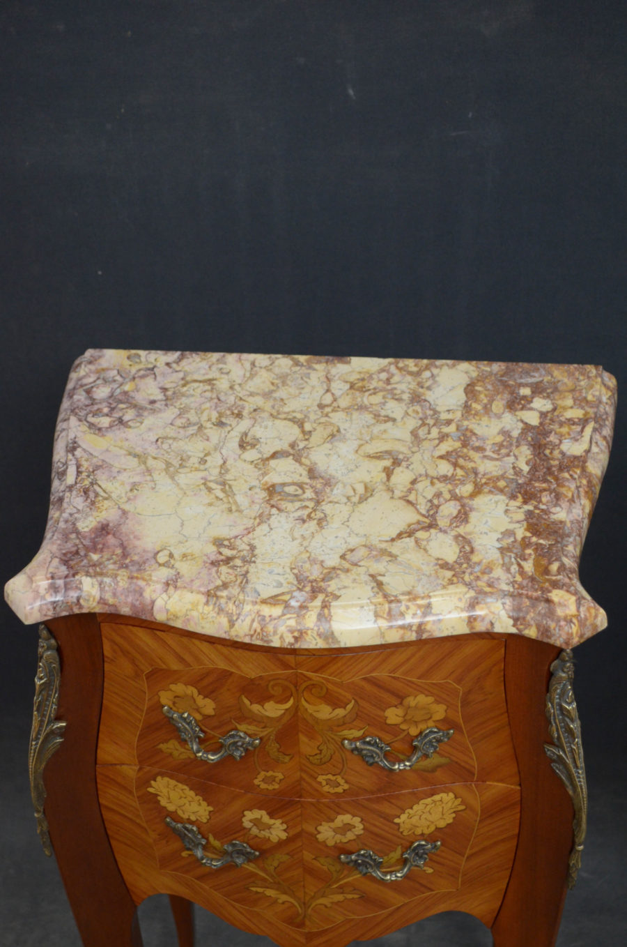 Pair of Marble Topped Bedside Cabinets - Image 7