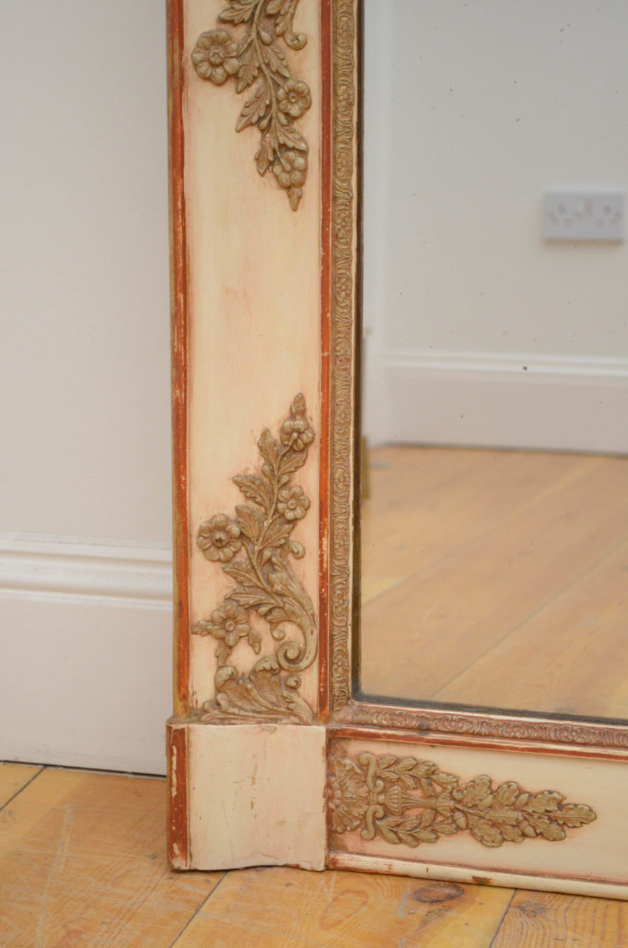 19th Century French Wall Mirror H124cm - Image 3