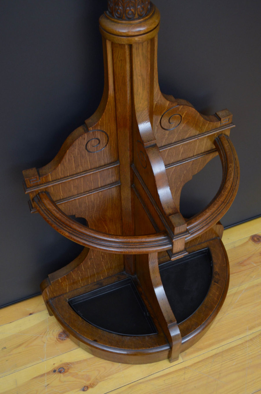 Victorian Oak Coat Stand - Image 9