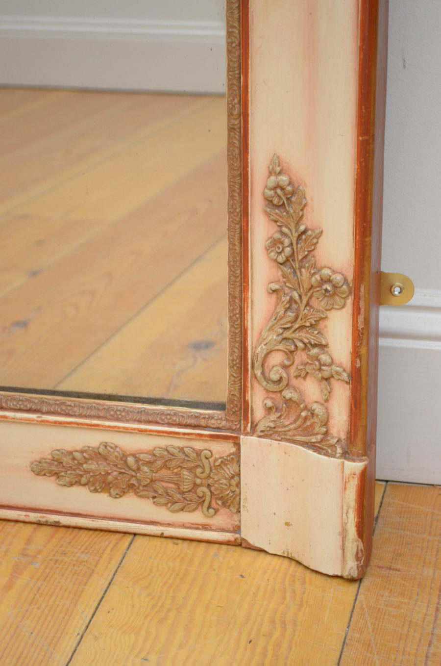 19th Century French Wall Mirror H124cm - Image 9