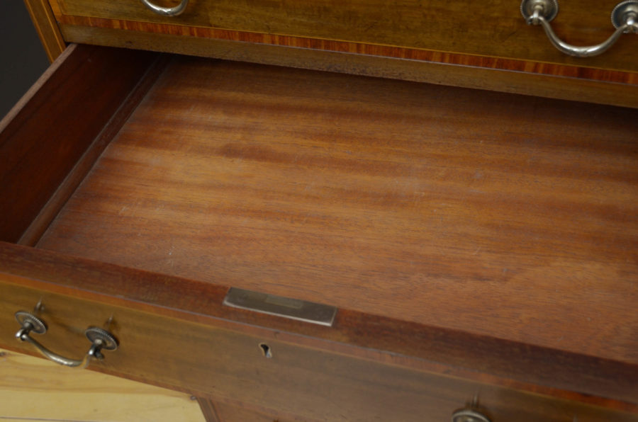 Maple & Co Mahogany Chest of Drawers - Image 9