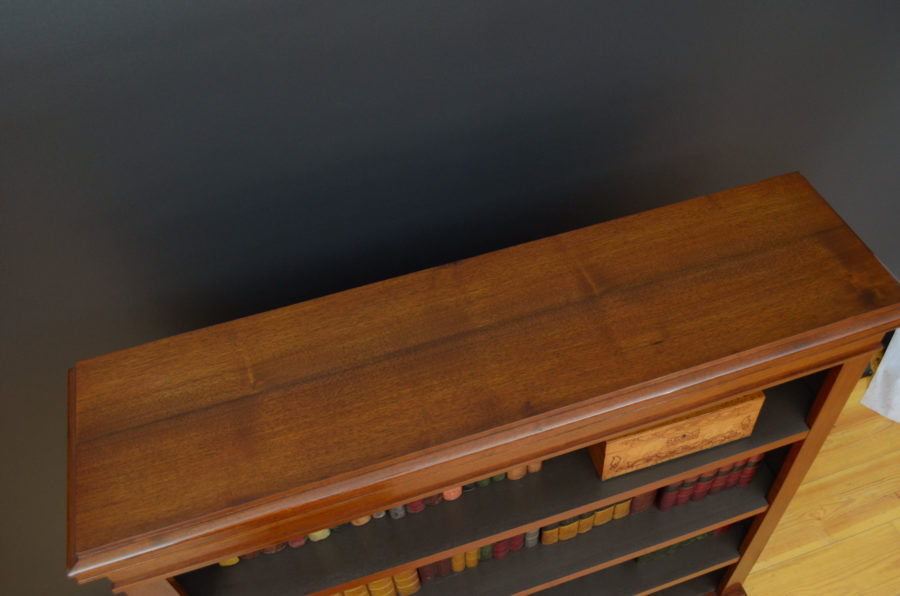 Victorian Walnut Open Bookcase - Image 3