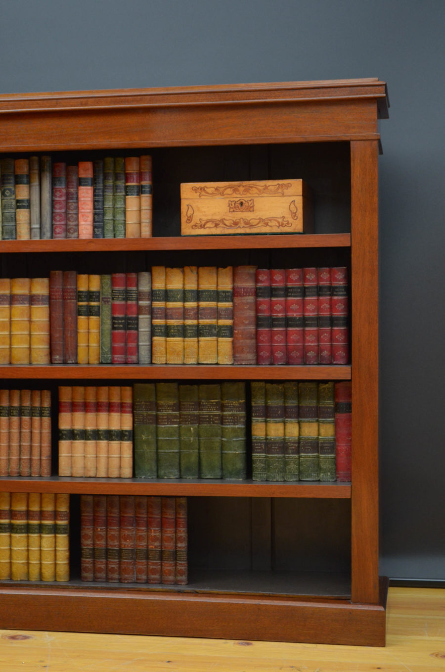 Victorian Walnut Open Bookcase - Image 7