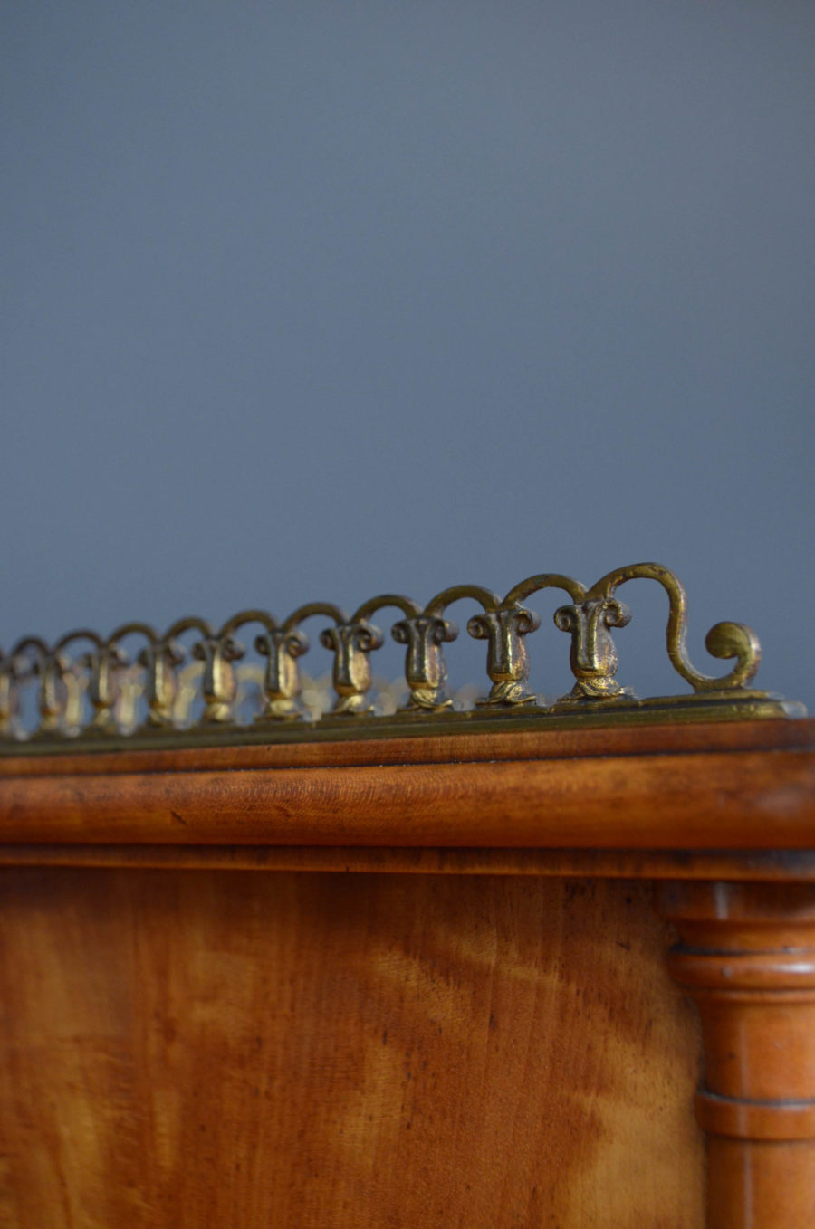 William IV Satin Birch Chiffonier Bookcase - Image 5