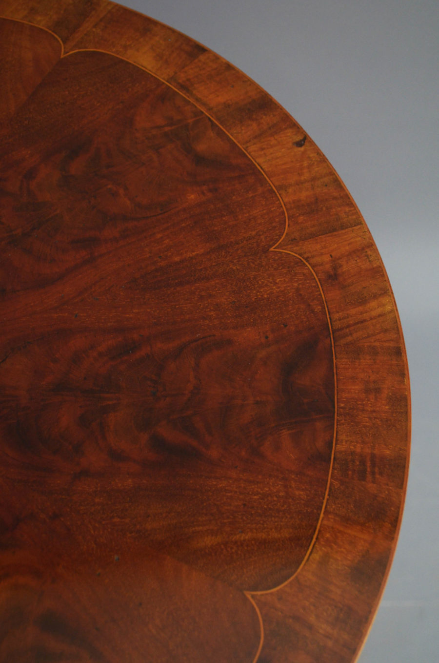 Edwardian Flamed Mahogany Table - Image 7