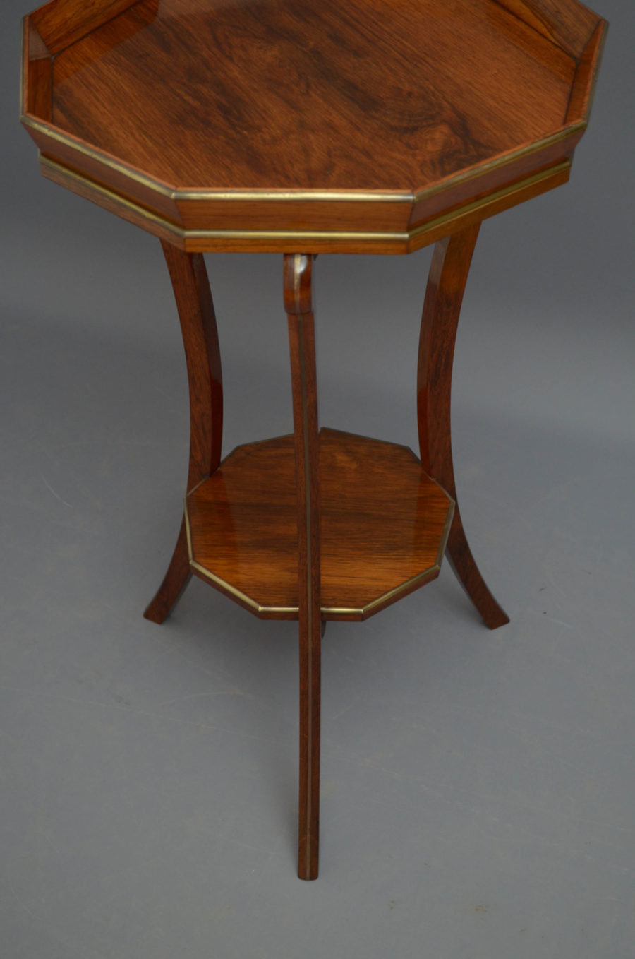 Regency Rosewood Occasional Table / Plant Stand - Image 10